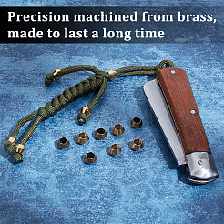 20Pcs 2 Colors Brass EDC European Beads&nbsp;KK-OC0001-60