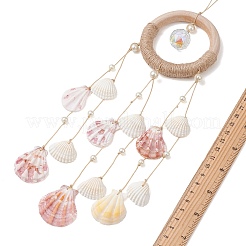 Natural Shell Pendant Decorations&nbsp;HJEW-TA00477