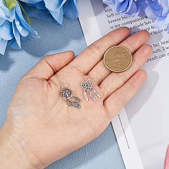 2Pcs 2 Styles 925 Sterling Silver Pendants&nbsp;STER-HS0001-07