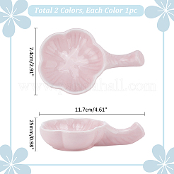 2Pcs 2 Colors Ceramic Brush Holder&nbsp;DIY-PH0023-06