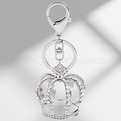 Alloy & Iron & Glass Rhinestones Keychian&nbsp;KEYC-WH20005-20