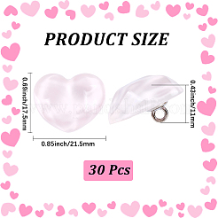 30Pcs 1-Hole Resin Shank Buttons&nbsp;BUTT-CY0001-25A