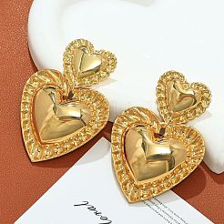 Iron Alloy Dangle Stud Earrings&nbsp;WG16CC0-01