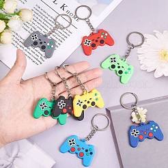 18Pcs 9 Colors PVC Game Controller Keychain&nbsp;KEYC-SZ0001-10
