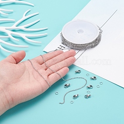 10M 304 Stainless Steel Cable Chains&nbsp;DIY-YW0003-59
