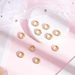 10Pcs Brass Spring Gate Rings&nbsp;KK-BBC0022-07B