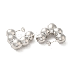 Brass Stud Earrings&nbsp;EJEW-G381-08P