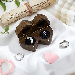 1Pc Valentine's Day Wooden Ring Magnetic Gift Cases&nbsp;CON-PH0003-14