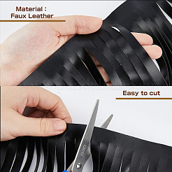 1Pc PU Leather Tassel Ribbon&nbsp;OCOR-FH0001-45
