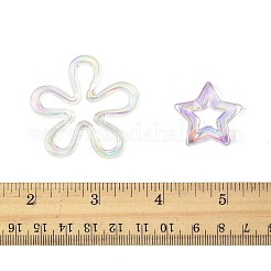20Pcs 2 Styles Plated UV Acrylic Beads&nbsp;TACR-FS0001-61