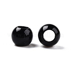 Dyed & Heated Natural Black Agate Beads&nbsp;G-T092-10mm-06