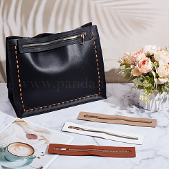4Pcs 4 Colors PU Leather Zipper Sewing Accessories&nbsp;FIND-WR0011-72