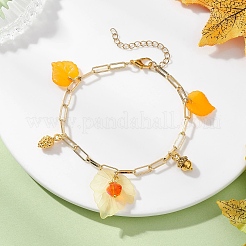 Leaf Acrylic Charm Bracelets&nbsp;BJEW-JB12613