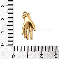 304 Stainless Steel Micro Pave Rhinestone Pendants&nbsp;STAS-G369-09G