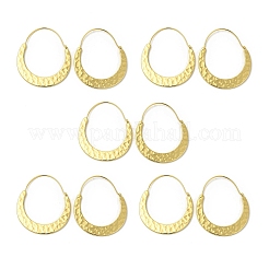 Brass Teardrop Hoop Earrings for Women&nbsp;EJEW-H092-10G