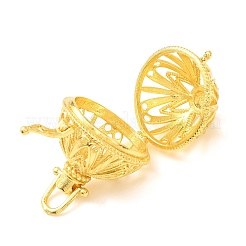 Brass Cage Pendants&nbsp;KK-CBA8ACD-07G