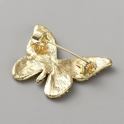 Butterfly Alloy Brooches for Backpack Clothes&nbsp;LS-JEWB-WH0051-002LG