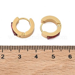 201 Stainless Steel Hoop Earrings&nbsp;EJEW-D354-12G