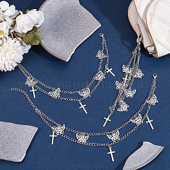 Alloy Shoe Decoration Double Chain&nbsp;AJEW-WH20048-20P