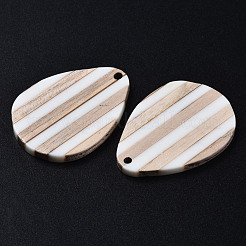 Stripe Resin & Wood Pendants&nbsp;X-RESI-N025-015A-B01
