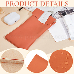 2Pcs 2 Colors PVC Imitation Leather Eyeglass Cases&nbsp;ABAG-CN0001-65