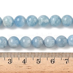 Natural Aquamarine Beads Strands&nbsp;G-D327-C03-8mm-01