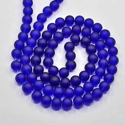 Baking Paint Transparent Glass Bead Strands&nbsp;GLAA-S031-4mm-09-1