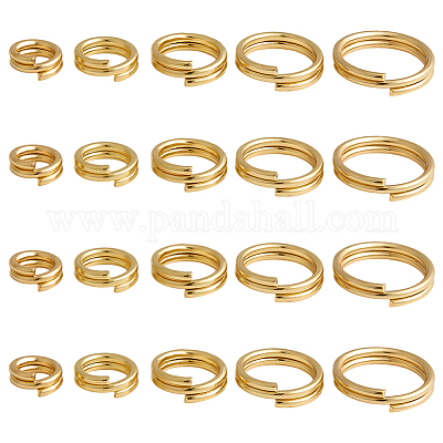 100Pcs Brass Split Rings&nbsp;FIND-HY0005-04B-1