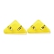 Triangle Shaped Plastic Clips, for Office School Supplies, Yellow, 31x52x19mm