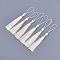 Polyester Tassel Big Pendant Decorations, Beige, 80~90x6~7mm