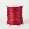 Eco-Friendly Korean Waxed Polyester Cord, FireBrick, 3mm, about 41.01~41.56 Yards(37.5~38m)/Roll