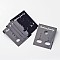 Plastic Earring Display Card, Black, about 38mm long, 30mm wide
