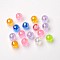 Eco-Friendly Transparent Acrylic Beads, Round, AB Color, Mixed Color, 10mm, Hole: 1.8mm, about 1000pcs/500g