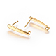 Ion Plating(IP) 304 Stainless Steel Ear Stud Components&nbsp;STAS-I120-18B-G-2