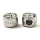 Alloy European Beads Rhinestone Settings&nbsp;FIND-E041-24P-2