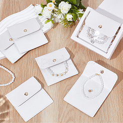 6Pcs PVC PU Leather Jewelry Envelope Pouches with Snap Button&nbsp;ABAG-WH0039-49A