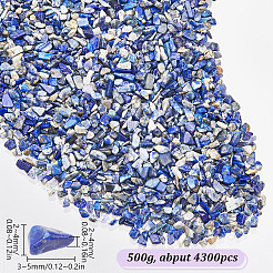 500G Natural Lapis Lazuli Chip Beads&nbsp;G-SP0001-07