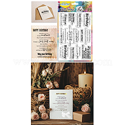 PVC Plastic Clear Stamps&nbsp;DIY-WH0631-0734