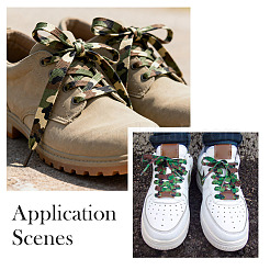 4Pairs 4 Colors Camouflage Color Polyester Shoelaces&nbsp;FIND-TA0010-23