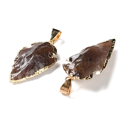 Raw Rough Natural Indian Agate Pendants&nbsp;G-T073-23G-02