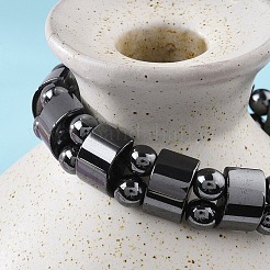 Valentine Day Gifts for Husband Stretchy Magnetic Synthetic Hematite Bracelet&nbsp;X-IMB005