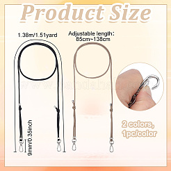 2Pcs 2 Colors Polypropylene Bag Chains&nbsp;HJEW-PH02392