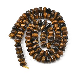 Natural Tiger Eye Beads Strands&nbsp;G-G458-C01-4x6mm