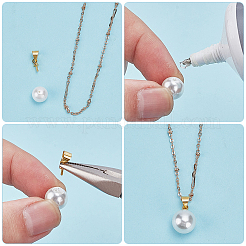120Pcs 2 Colors Brass Peg Bails Pendants&nbsp;KK-WR0001-58