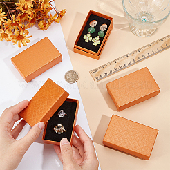 Cardboard Diamond Print Jewelry Storage Box&nbsp;CON-WH0084-79