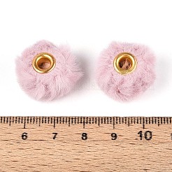Imitation Rabbit Hair European Beads&nbsp;FIND-WH0126-574U