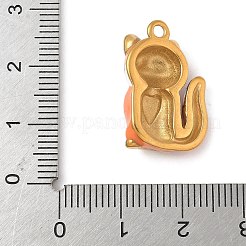 304 Stainless Steel Enamel Pendants&nbsp;STAS-K306-26G-02