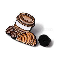 Coffee Themed Enamel Pin&nbsp;JEWB-P050-01C-EB