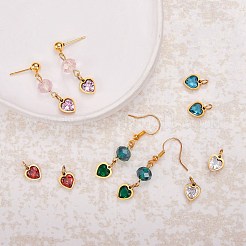 10Pcs 5 Colors 304 Stainless Steel Pendants&nbsp;STAS-SZ0003-25