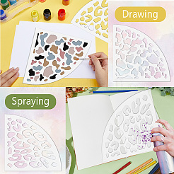 Acrylic Tie Dye Stencils Reusable Art Painting Template&nbsp;DIY-WH0429-002